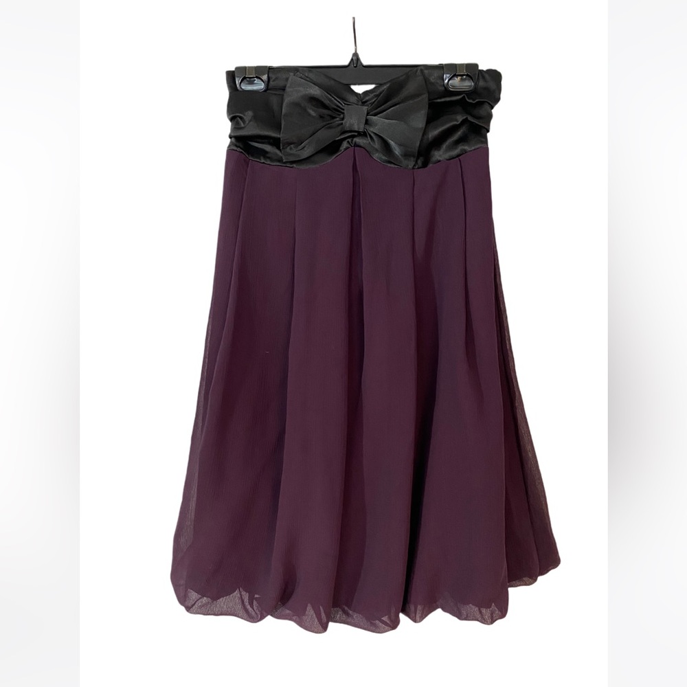 ♠️Purple tube Dress with Black Bow ♠️